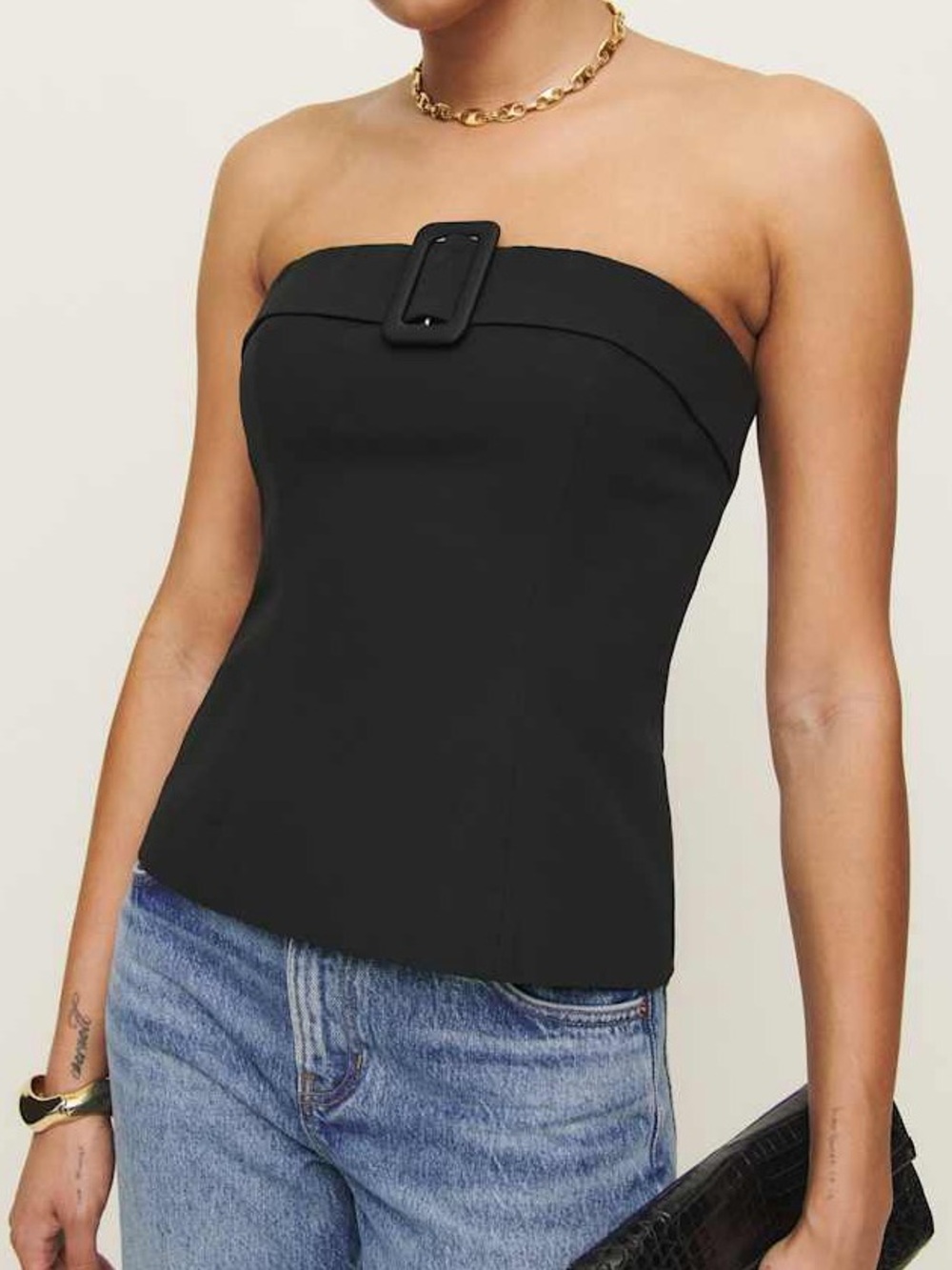 NWT Reformation black aradia tube top